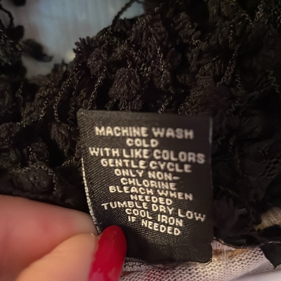 Plaid soft dress size S with removable scarf - Picture 7 of 8